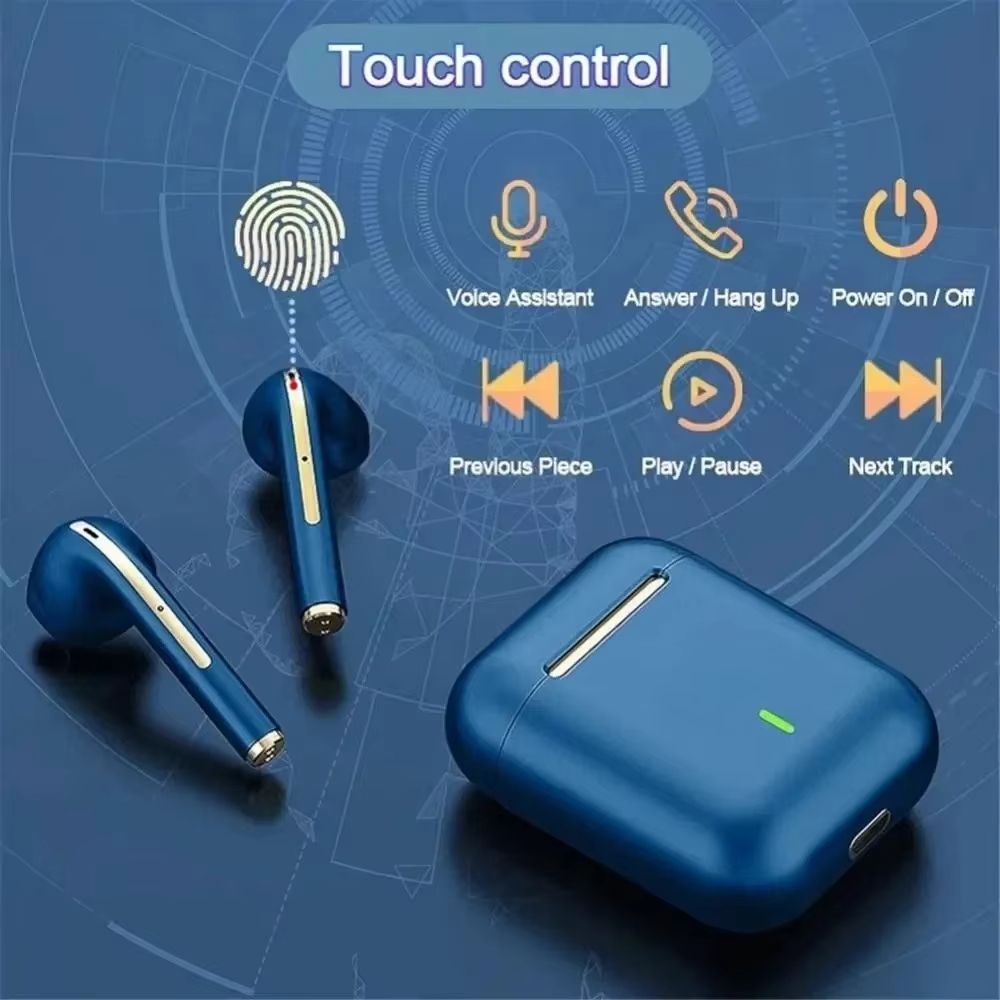 Wireless Earphones J18 In Ear TWS Bluetooth Ture Sport Headphones HiFI Stereo Game Waterproof Headset With Microphone