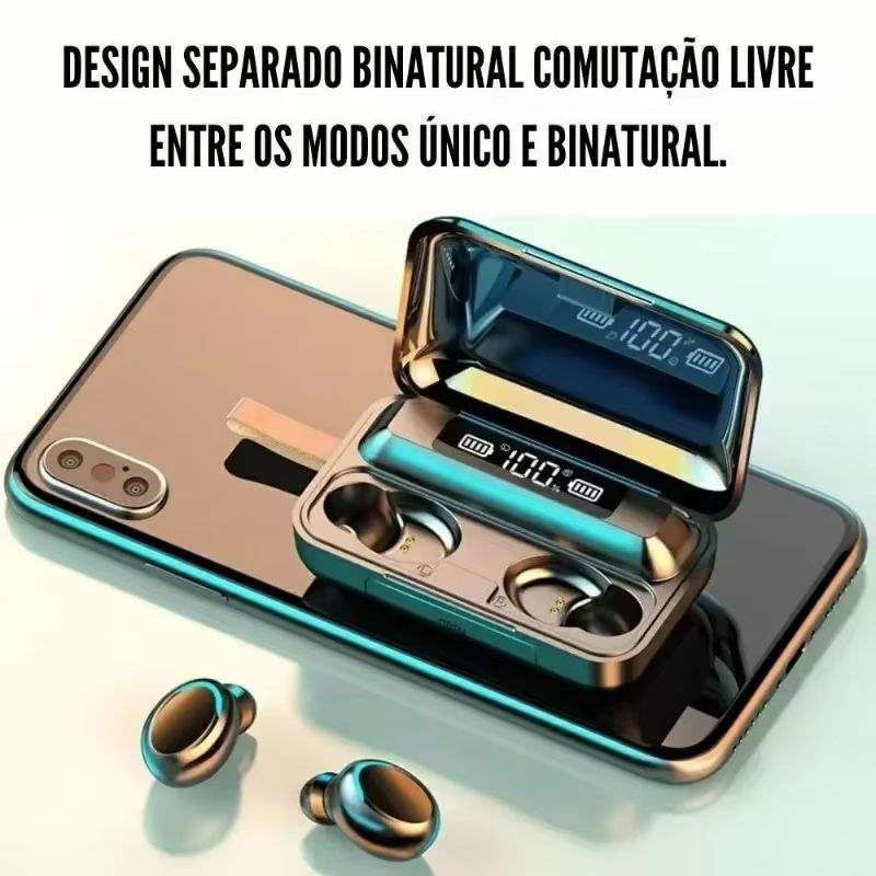 F9 Wireless Earphones Bluetooth Stereo Headphones Sport Waterproof Noise Reduction Wireless Earbuds
