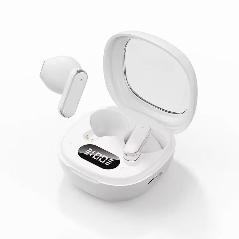Q5 Stylish HIF Surround Sound Wireless Bluetooth Earphones Digital Display Long Battery Life Custom Fit Universal Compatibility
