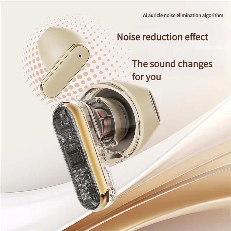 Q5 Stylish HIF Surround Sound Wireless Bluetooth Earphones Digital Display Long Battery Life Custom Fit Universal Compatibility
