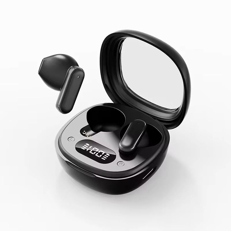 Q5 Stylish HIF Surround Sound Wireless Bluetooth Earphones Digital Display Long Battery Life Custom Fit Universal Compatibility