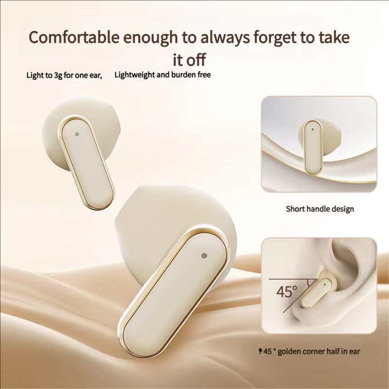 Q5 Stylish HIF Surround Sound Wireless Bluetooth Earphones Digital Display Long Battery Life Custom Fit Universal Compatibility