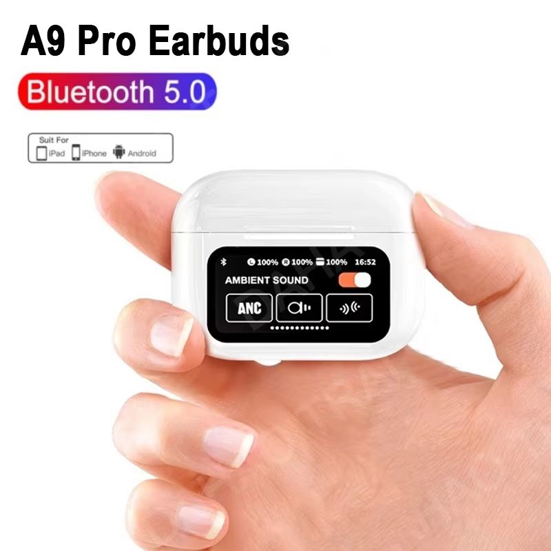 A9 Pro Wireless Bluetooth Earphone HiFi Stereo Headset Mic Noise Reduction Sport Earbuds For Xiaomi Lenovo iPhone Samsung Huawei