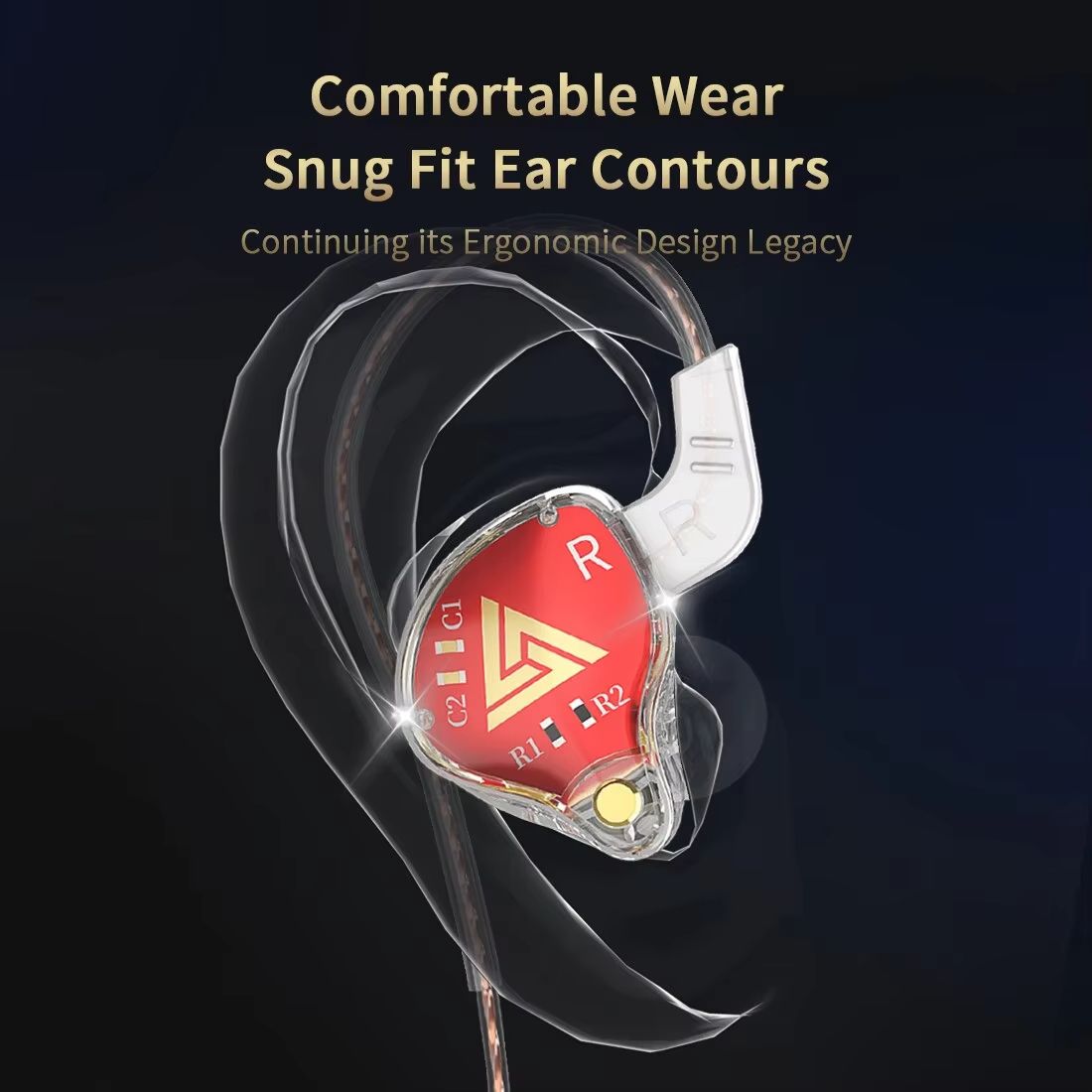QKZ AKX 3.5mm In-ear Wired Earphones Dynamic HIFI Bass Earbuds Monitor Headphone Sport Noise Cancelling Headset