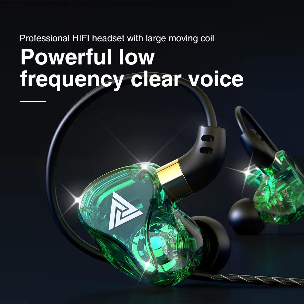 New SK7 Wired Headphones In Ear Monitor Stereo Earbuds HiFi Earphone Game Bass Running Sport Music Headset With Microphone