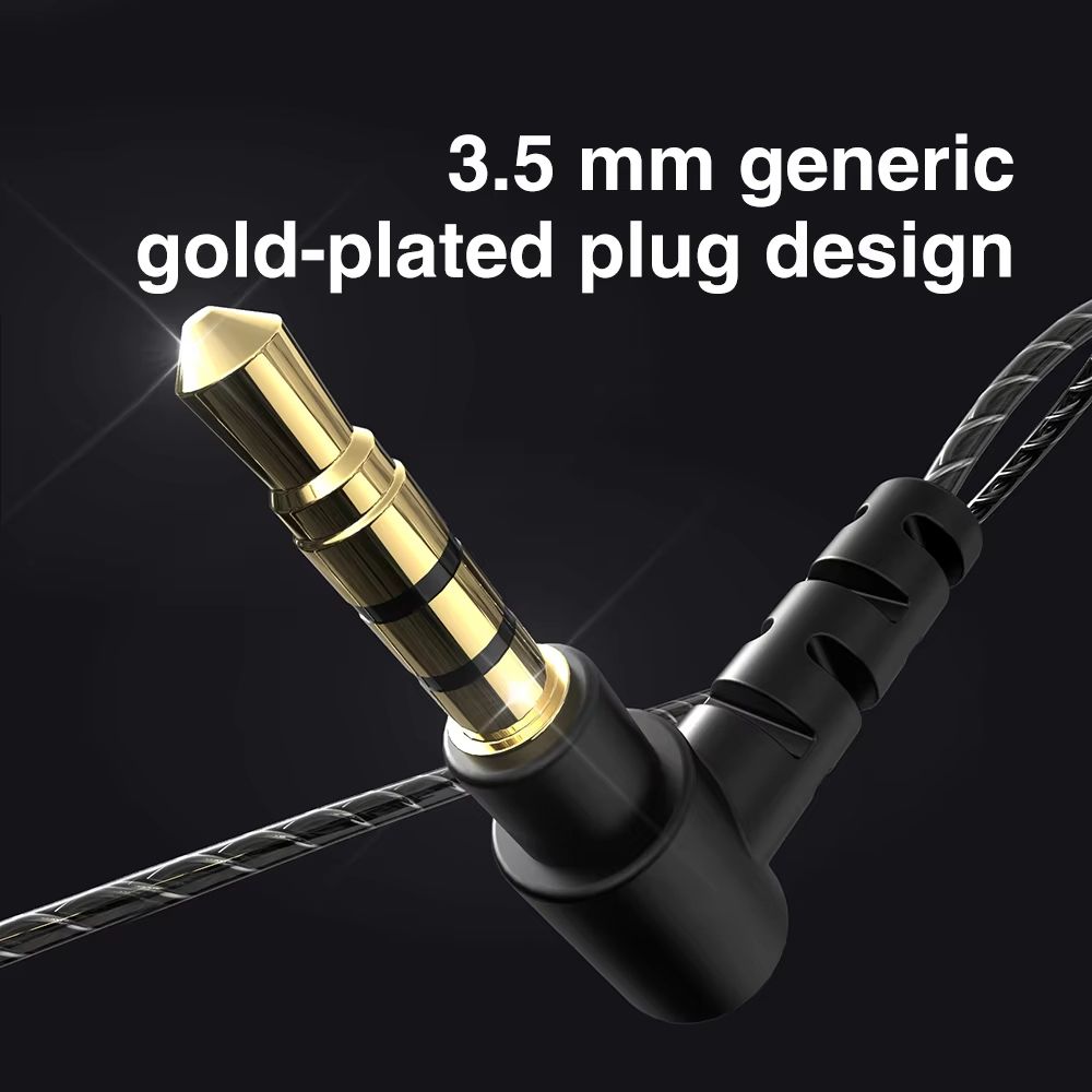 New SK7 Wired Headphones In Ear Monitor Stereo Earbuds HiFi Earphone Game Bass Running Sport Music Headset With Microphone