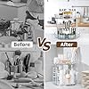 2 Tier 360° Rotating Lazy Susan Organizer, Large Clear Turntable Spice Rack for Kitchen Cabinet, Pantry Shelf, Fridge and Countertop, Multipurpose Storage for Condiments, Bottles and Jars