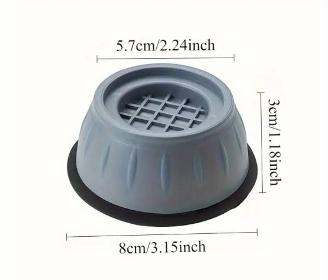 4Pcs Anti Vibration Feet Pads Rubber Legs Slipstop Silent Skid Raiser Mat For Washing Machine Support Dampers Stand Accessories