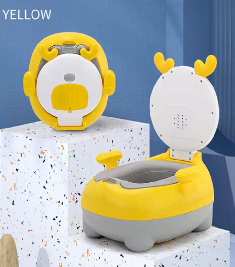 Toddler Training Potty with Detachable Lid & Non-Slip Base – Portable, Easy-to-Clean Toilet Trainer for Kids – Safe, Durable, Lightweight & Fun Design