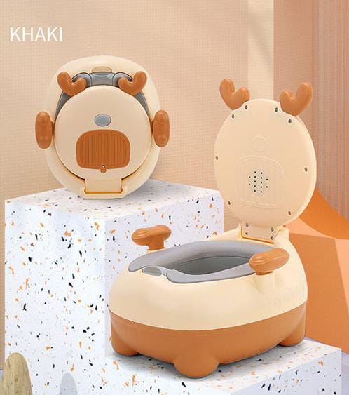 Toddler Training Potty with Detachable Lid & Non-Slip Base – Portable, Easy-to-Clean Toilet Trainer for Kids – Safe, Durable, Lightweight & Fun Design