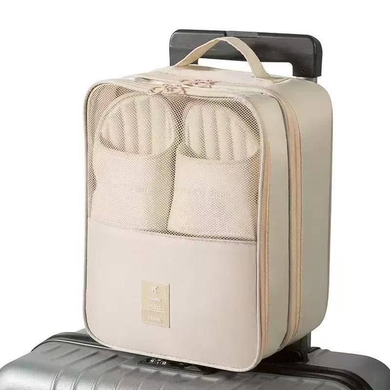 Waterproof Travel bag organizer has 3 zip, 3 level shoe bag now available in 5 colours