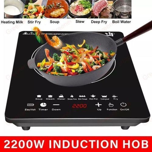 Sokany 2200Watts Countertop Electric Induction Cooker hot plate and Burner with Multi-Function Smart Touch Cooktop Panel, LED Display Timer