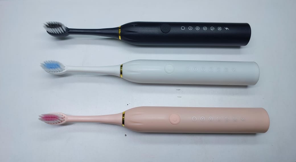 Professional X-3 Adult Electric Toothbrush (0.2kg) - IPX7 Waterproof Automatic Sonic Brush with 6 Cleaning Modes & USB Charging, High-Frequency Vibration for Deep Cleaning - Black/Pink/White