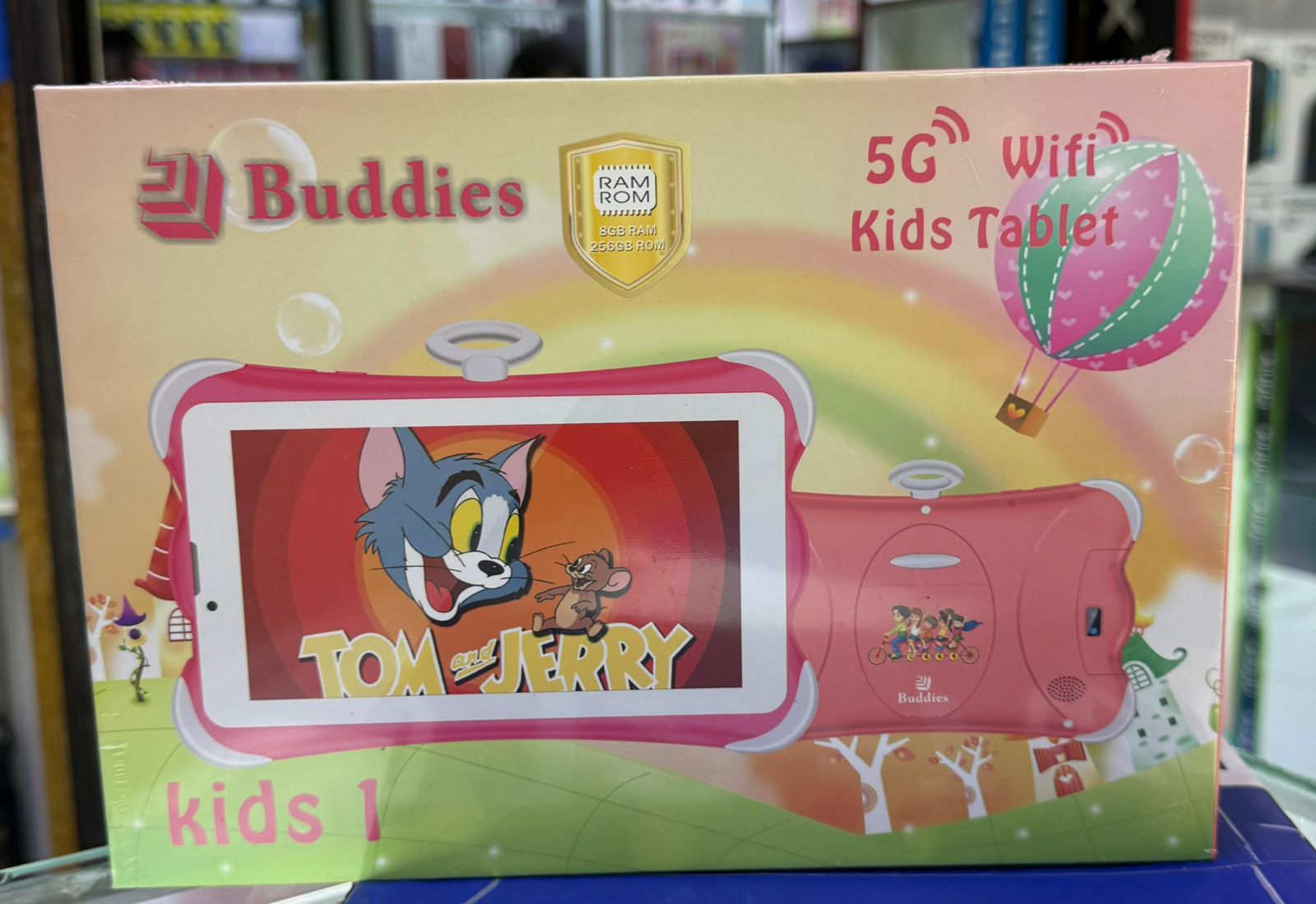 NEW ARRIVAL BUDDIES KIDS 1 STUDY TABLET 5G WIFI TABLETS 8GB RAM / 256GB ROM STORAGE With BOTH SIM CARD SLOT AND MEMORY CARD SLOT,  ANDROID TAB FOR LEARNING AND FUN