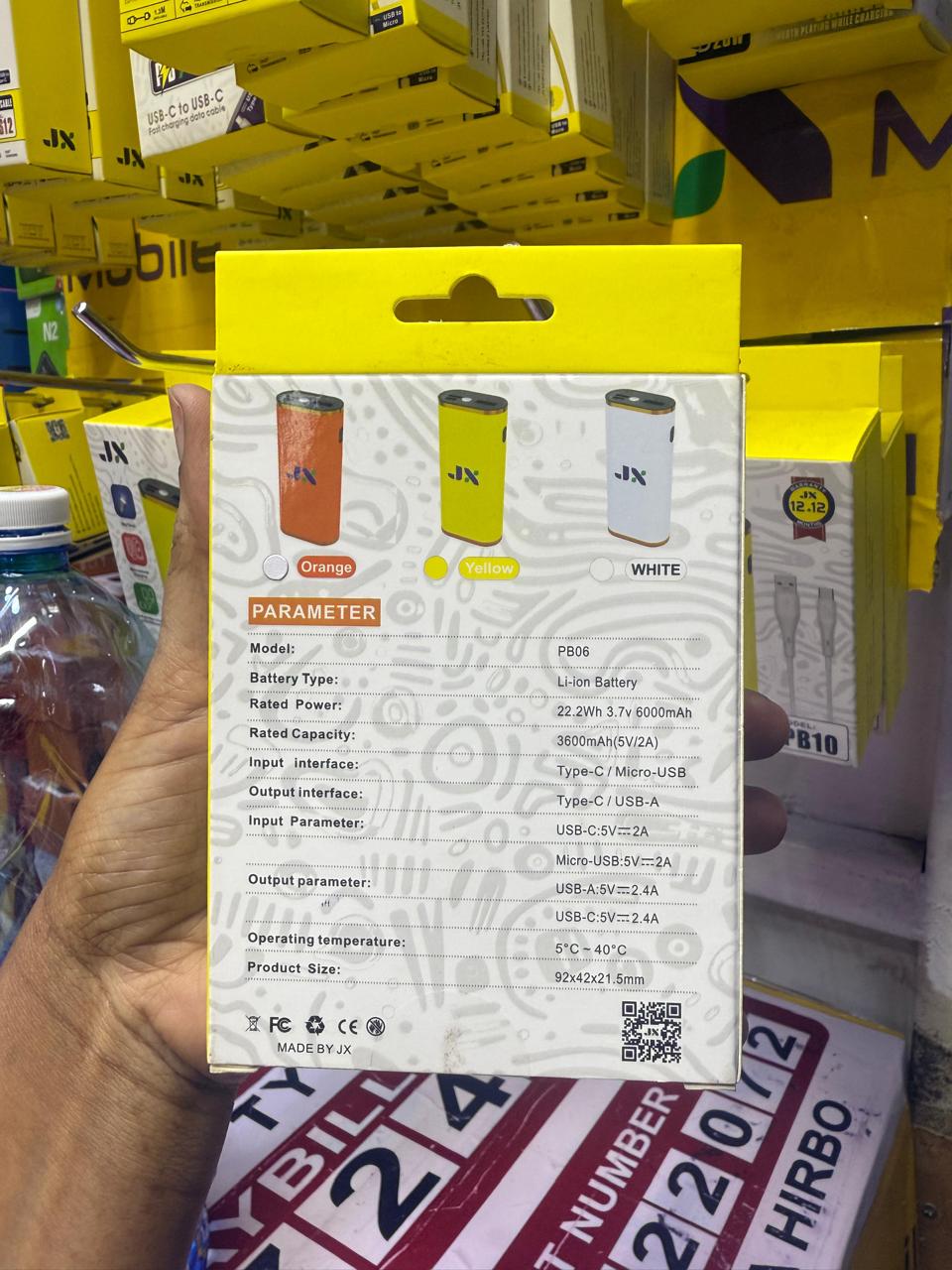 JX Power Bank 6000mAh 10000mAh | PB06 PB10 Dual USB Fast Charge | LED Display | Portable Battery Pack | Black Friday Offer 🔋