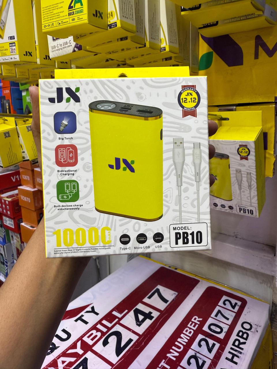 JX Power Bank 6000mAh 10000mAh | PB06 PB10 Dual USB Fast Charge | LED Display | Portable Battery Pack | Black Friday Offer 🔋