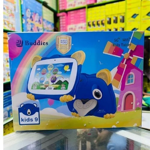 NEW ARRIVAL BUDDIES KIDS 9 STUDY TABLET 5G WIFI TABLETS 8GB RAM / 256GB ROM STORAGE With BOTH SIM CARD SLOT AND MEMORY CARD SLOT, ANDROID TAB FOR LEARNING AND FUN