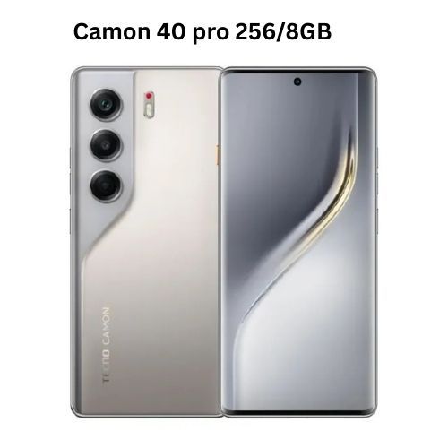 Tecno Camon 40 Pro 256GB ROM+8GB RAM 6.78' 120Hz AMOLED Display Corning Gorill 7i Glass Protection 50MP+50MP Camera MTK Helio G100 Ultimate IP69 Dust/Water Resistant 5200mAh Battery Smartphone