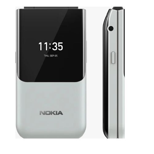 Nokia 2720 Flip Mobile, Mobile Phone, Dual Screen, Equipped with 4G Internet - Long Battery Life - Compact and Strong Dual Sim Card 4 GB Internal Memory, 512 MB RAM, Dual SIM Featured phone