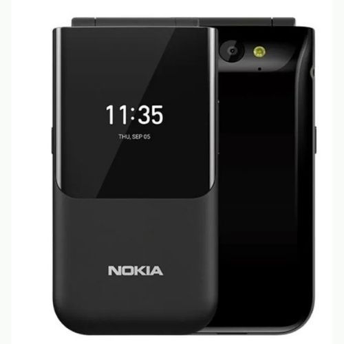 Nokia 2720 Flip Mobile, Mobile Phone, Dual Screen, Equipped with 4G Internet - Long Battery Life - Compact and Strong Dual Sim Card 4 GB Internal Memory, 512 MB RAM, Dual SIM