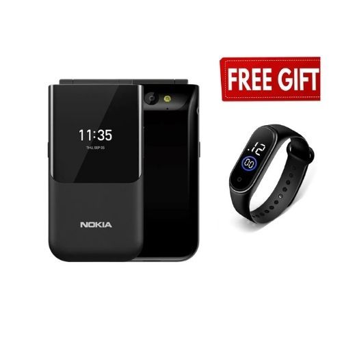 Nokia 2720 Flip Mobile, Mobile Phone, Dual Screen, Equipped with 4G Internet - Long Battery Life - Compact and Strong Dual Sim Card 4 GB Internal Memory, 512 MB RAM, Dual SIM