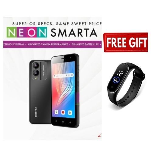 Safaricom Neon Smarta 2 2GB RAM + 32GB ROM, Octa-Core, 8MP Rear Camera, 5MP Front Camera, 3000mAh Battery, Dual SIM Android 10 Smartphone
