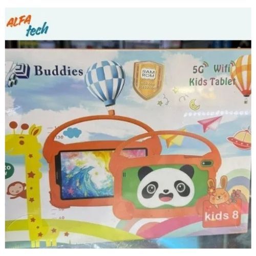 NEW ARRIVAL BUDDIES KIDS 8 STUDY TABLET 5G WIFI TABLETS 8GB RAM / 256GB ROM STORAGE With BOTH SIM CARD SLOT AND MEMORY CARD SLOT, ANDROID TAB FOR LEARNING AND FUN