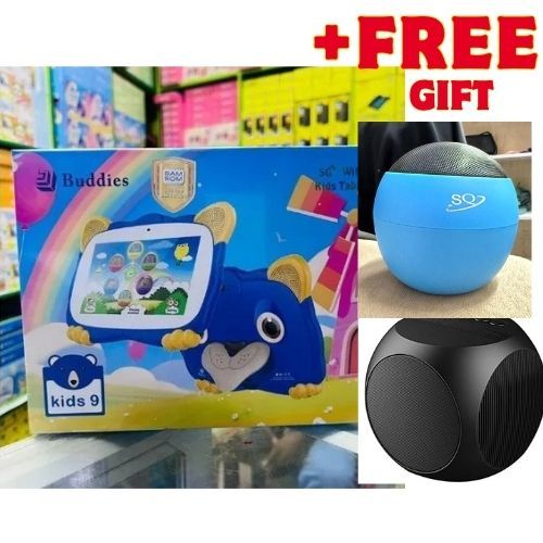 NEW ARRIVAL BUDDIES KIDS 9 STUDY TABLET 5G WIFI TABLETS 8GB RAM / 256GB ROM STORAGE With BOTH SIM CARD SLOT AND MEMORY CARD SLOT, ANDROID TAB FOR LEARNING AND FUN