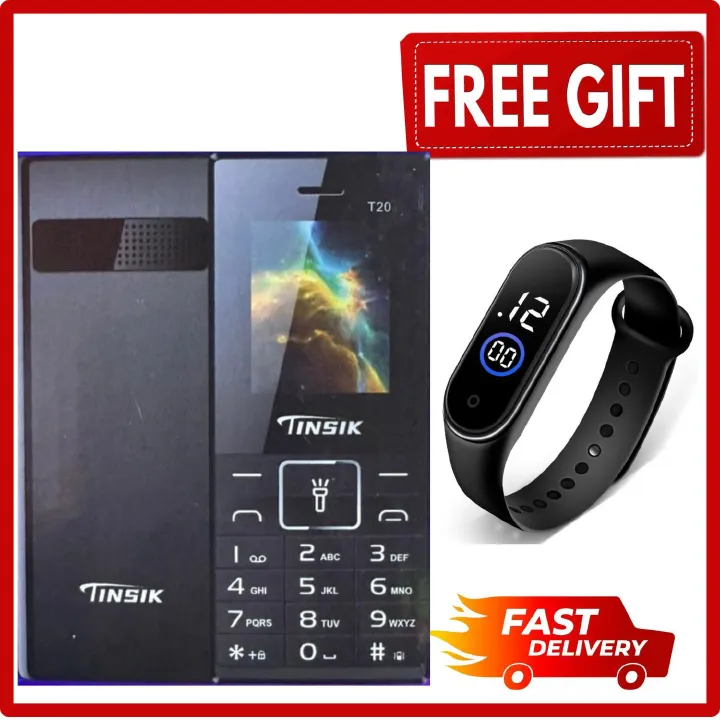 LIMITED DEALS TINSIK T20 1.77 INCH 1000mAh BATTERY KABAMBE / MULIKA MWIZI / FEATURE / BUTTON PHONE FM RADIO CAMERA TORCH DUAL SIM CARD FEATURE PHONE