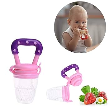 Baby Food Feeder Fruit Feeder Pacifier Infant Teething Toy Teether Includes Additional Silicone