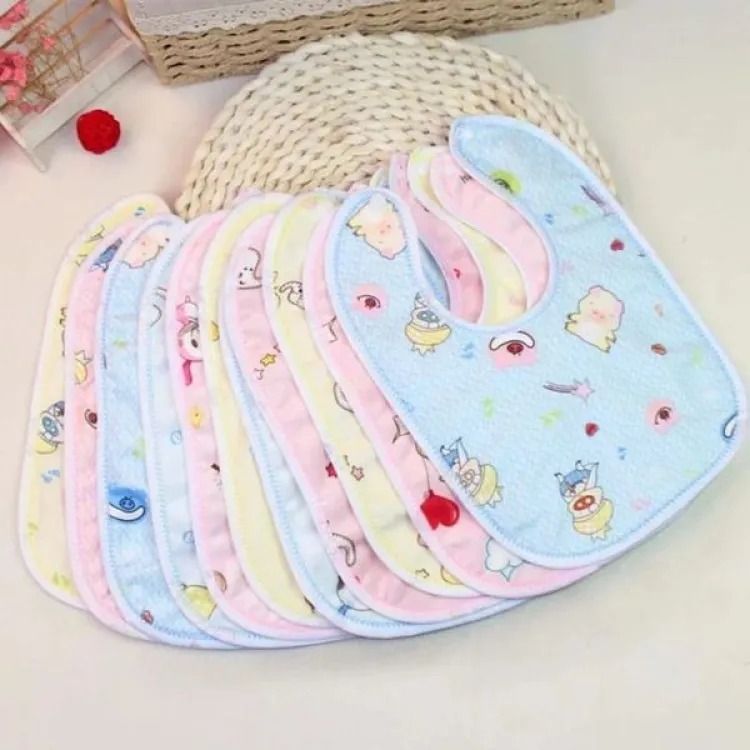 3-Pack Soft Baby Bibs – Absorbent, Washable & Comfortable Feeding Set
