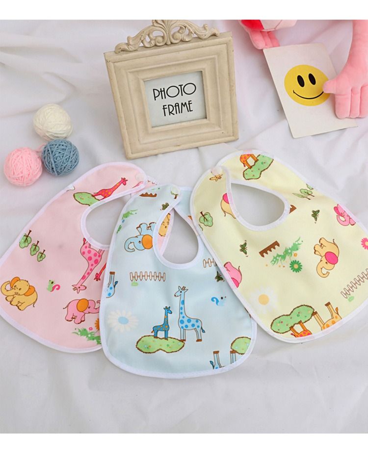 3-Pack Soft Baby Bibs – Absorbent, Washable & Comfortable Feeding Set