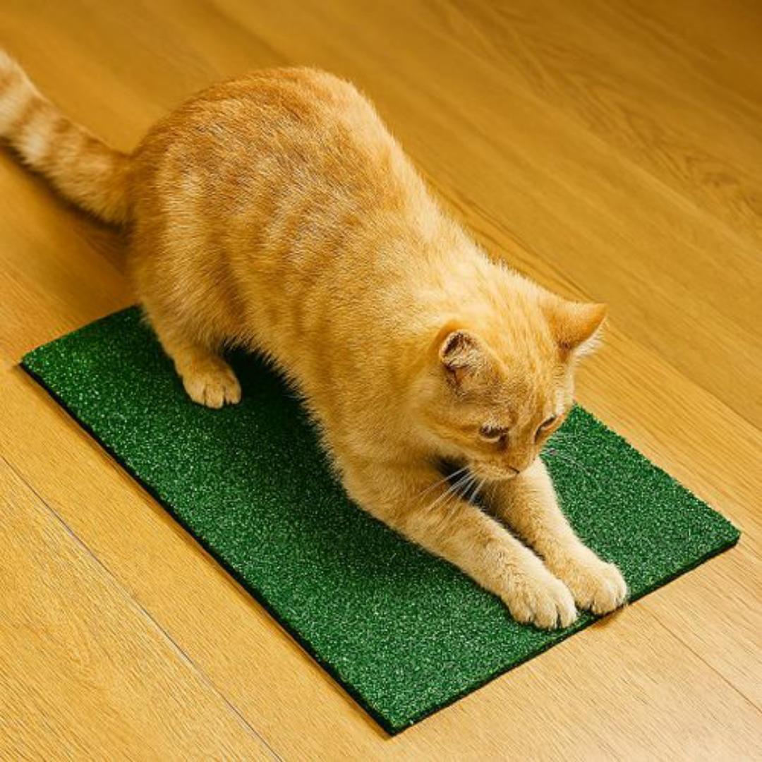 Mac Carpet Cat Scratching Post & Sleeping Mat - Premium Scratch-Safe Artificial Grass Mat for Cats – Durable, Mess-Free & Easy to Clean (40x60cm