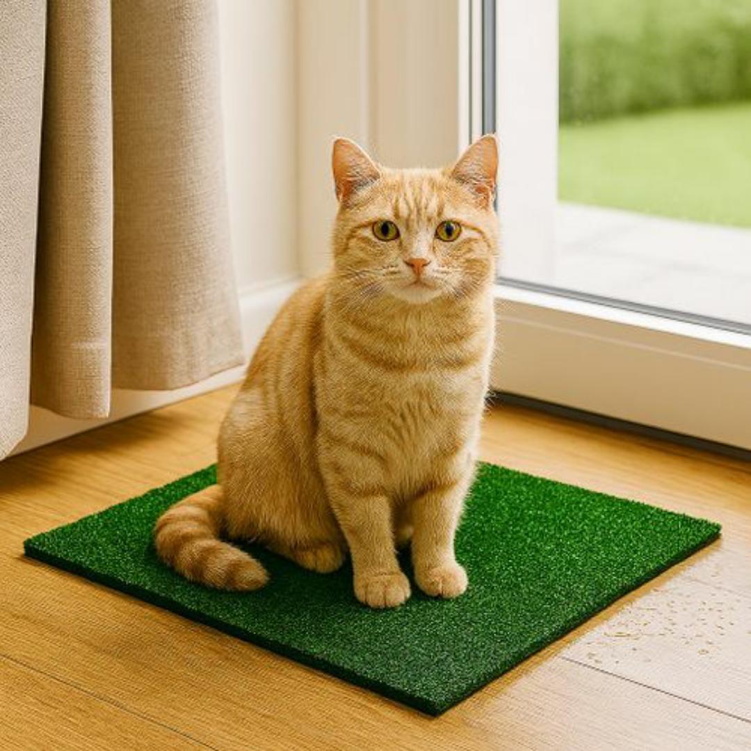 Mac Carpet Cat Scratching Post & Sleeping Mat - Premium Scratch-Safe Artificial Grass Mat for Cats – Durable, Mess-Free & Easy to Clean (40x60cm