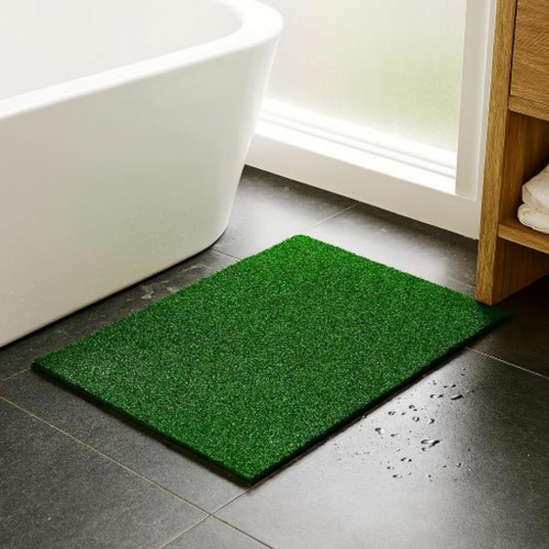 Mac Carpet Luxurious Anti-Slip Artificial Grass Turf Door Mat, Bathroom Mat, Bath Tub Mat – Non Slip, Durable, Stylish, Easy to Clean, Waterproof & Anti Slip Mats
- Transform Your Entryway or Bathroom