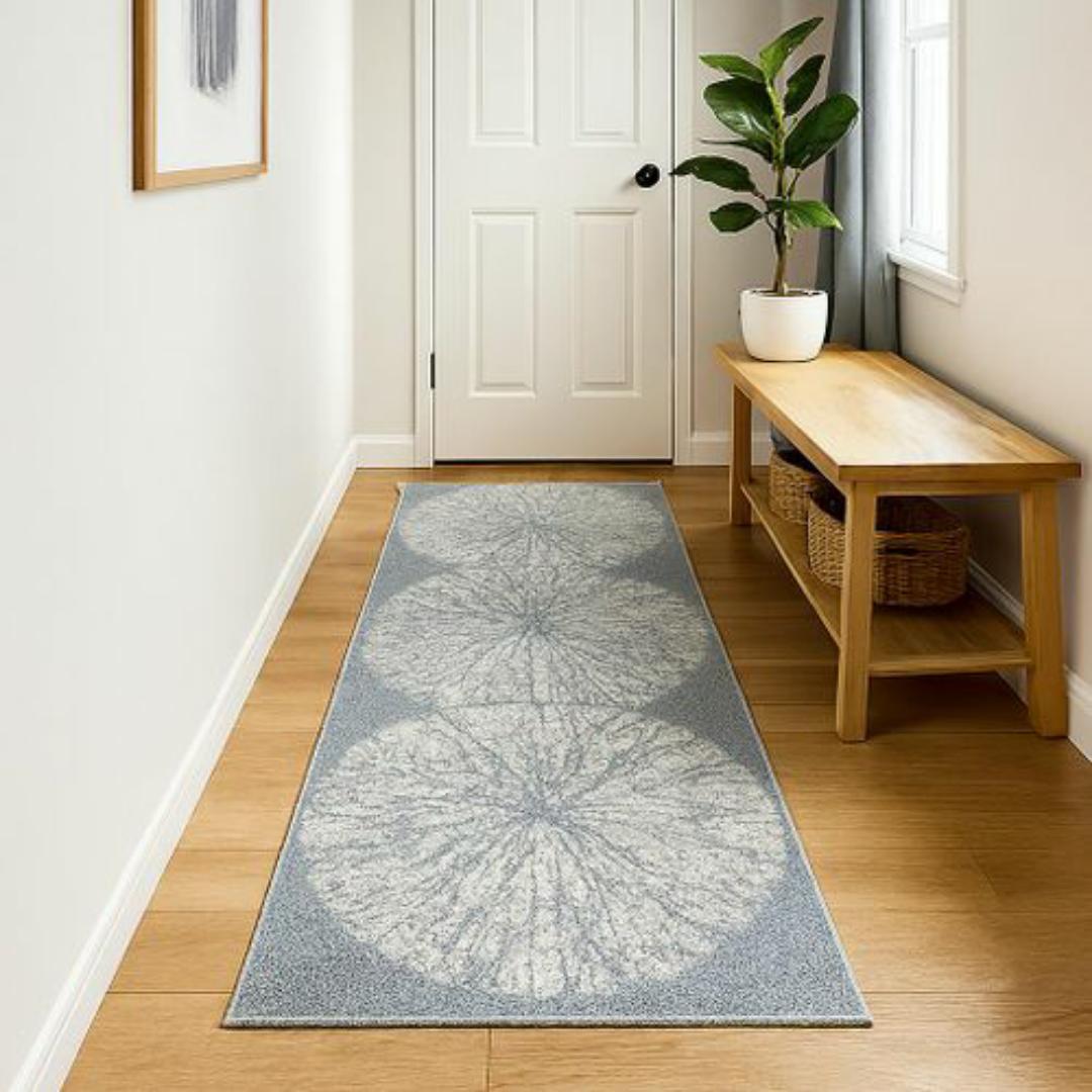 Mac Carpet Luxury Turkish Style Corridor Runner Rug - 80cm x 240cm - Elegant White & Grey Modern Runners - Non Slip, Easy Clean Carpets for Living Room, Hallway, Kitchen Floor Mat & Balcony

Mats