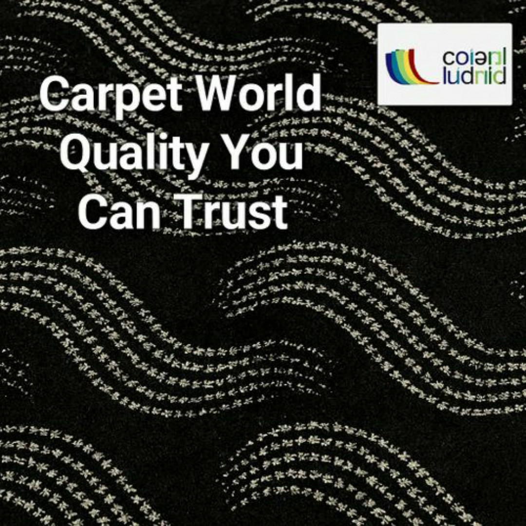 Mac Carpet by Carpet World - Elegant 3D Black & White Wave Pattern Carpet – Modern Carpets Living Room & Bedroom Floor Rug, Durable & Easy to Clean