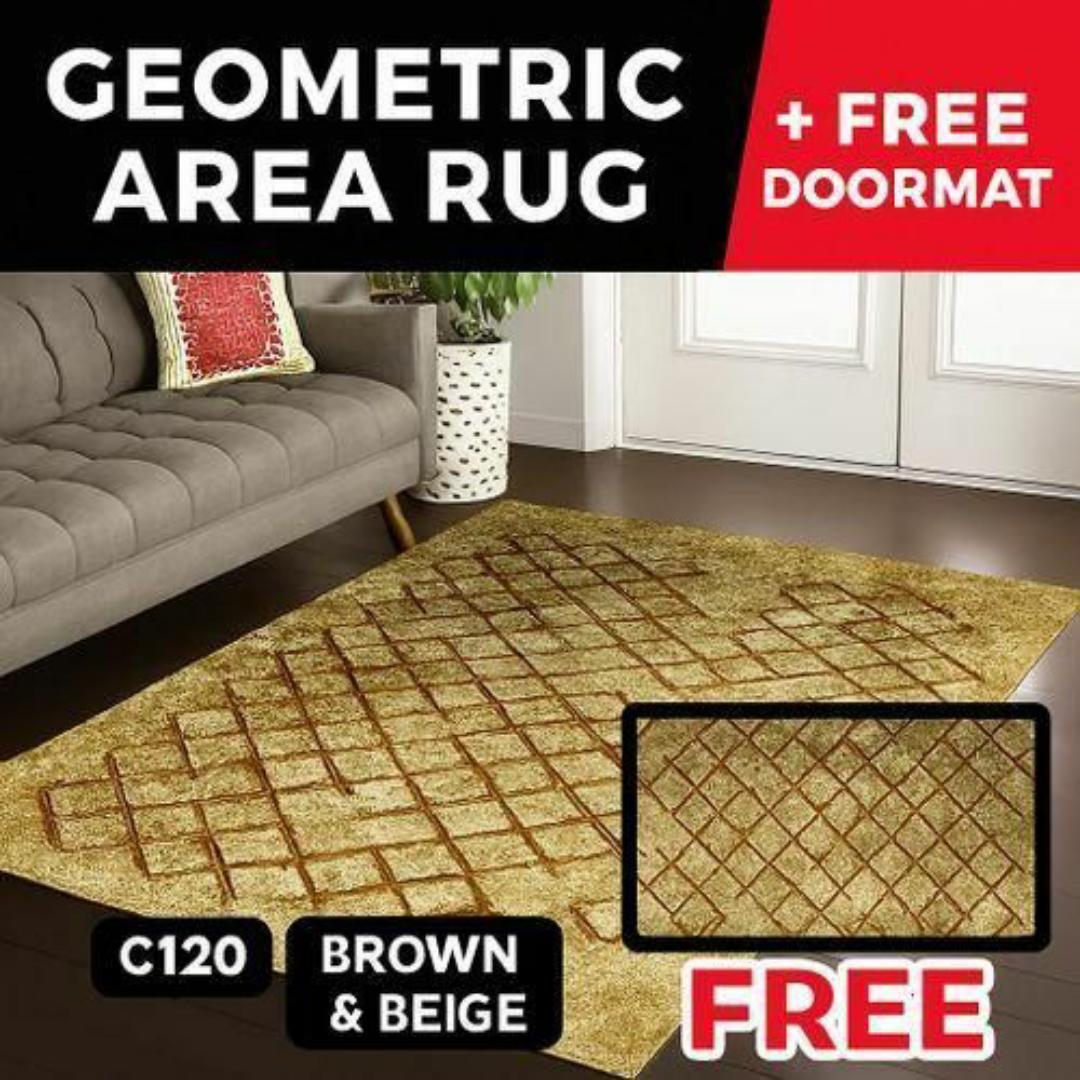 Mac Carpet Luxurious Turkish Carpets Area Rug – Elegant Carpet with FREE Door mat - Comfort & Durable Material for Stylish Living Rooms Floor Mats Home Decor