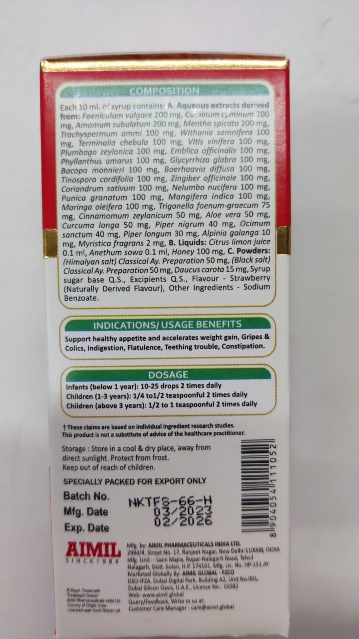 Aimil K.G. Tone Forte Syrup 100ML