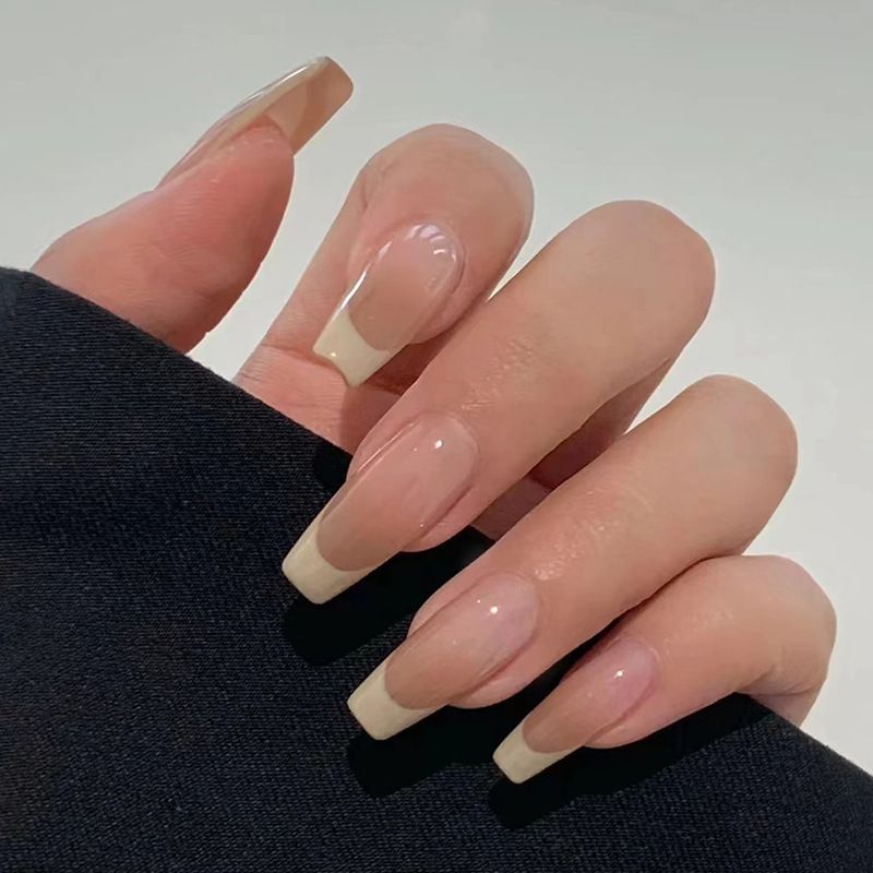 Ms.Miemie 24pcs Fake Nails Reusable Stick On Nails Press on Full Cover False Nail Tips with Jelly Stickers Makeup Accessorise view 5
