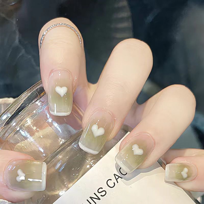 Ms.Miemie 24pcs Fake Nails Reusable Stick On Nails Press on Full Cover False Nail Tips with Jelly Stickers Makeup Accessorise view 4