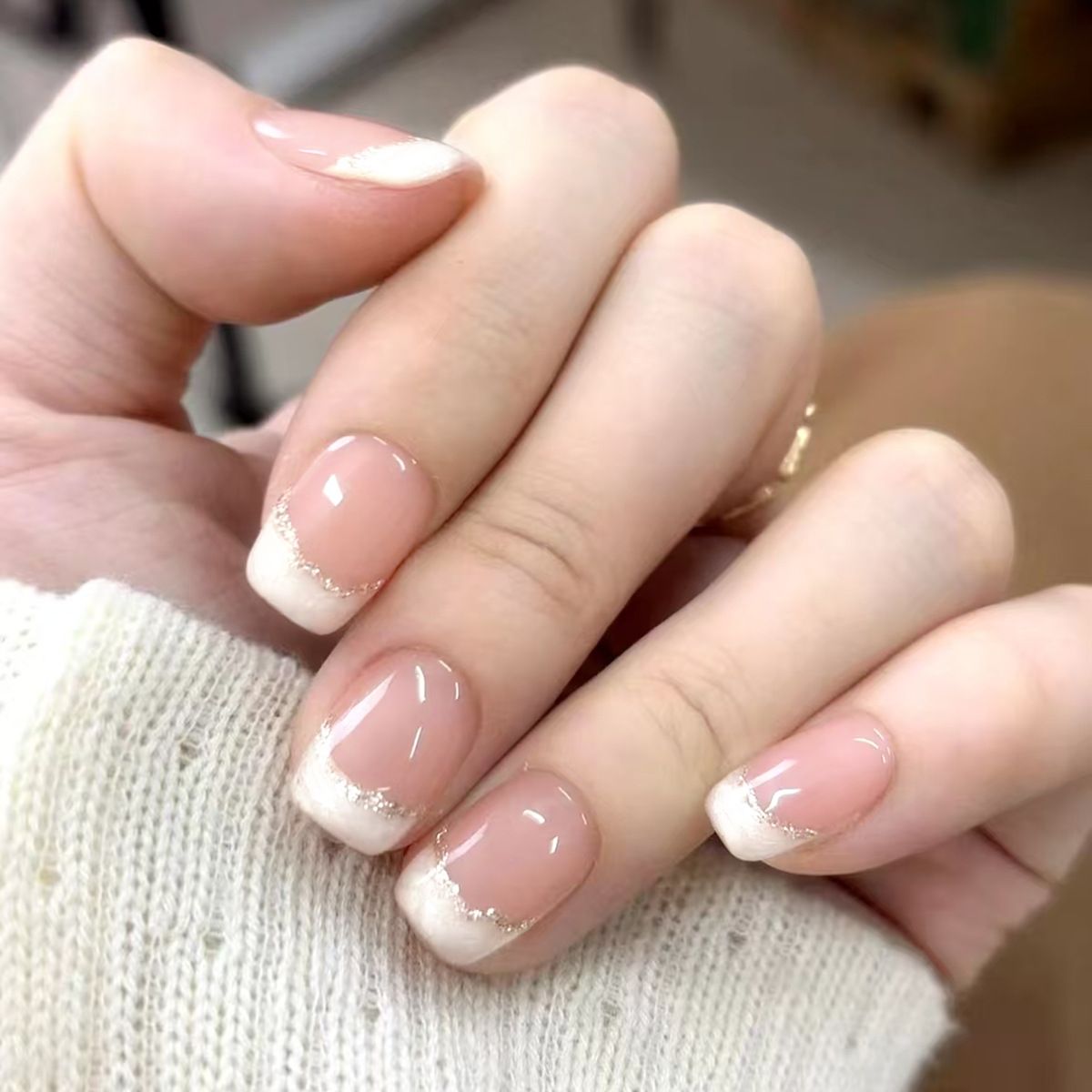 Ms.Miemie 24pcs Fake Nails Reusable Stick On Nails Press on Full Cover False Nail Tips with Jelly Stickers Makeup Accessorise view 3