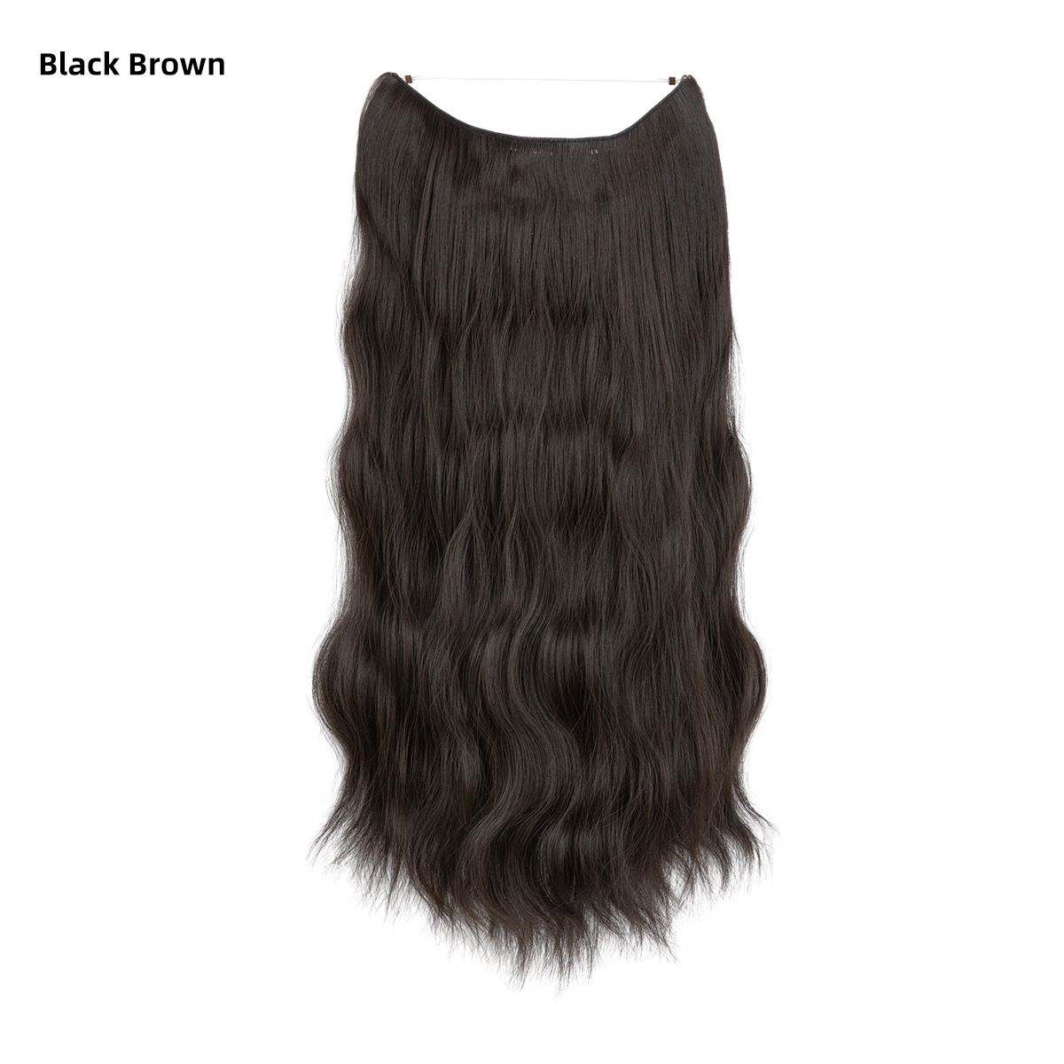 Women's One - Piece Hair Extension Synthetic Wig - Long Wavy Curly Hair Seamless Hairpiece for Fashionable Ladies
Fashion wig, female wig piece, one-piece hair piece, large wave long curly hair