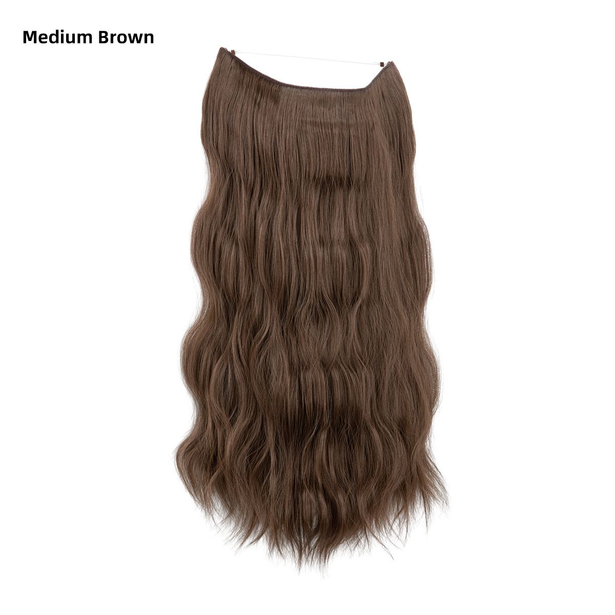 Women's One - Piece Hair Extension Synthetic Wig - Long Wavy Curly Hair Seamless Hairpiece for Fashionable Ladies
Fashion wig, female wig piece, one-piece hair piece, large wave long curly hair