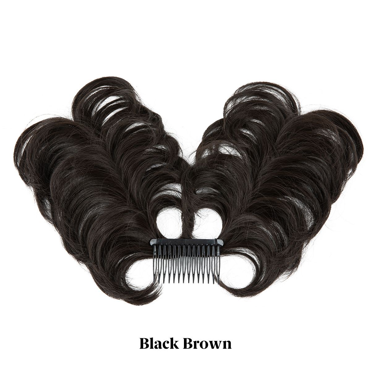 Women's Synthetic Curly Hair Bun Extension with Clip + Wavy Side Hair Pieces Set, Voluminous Messy Bun Hairpiece & Side Hair Extensions for Easy Quick Updo Styling, Hair Accessories for Daily Wear