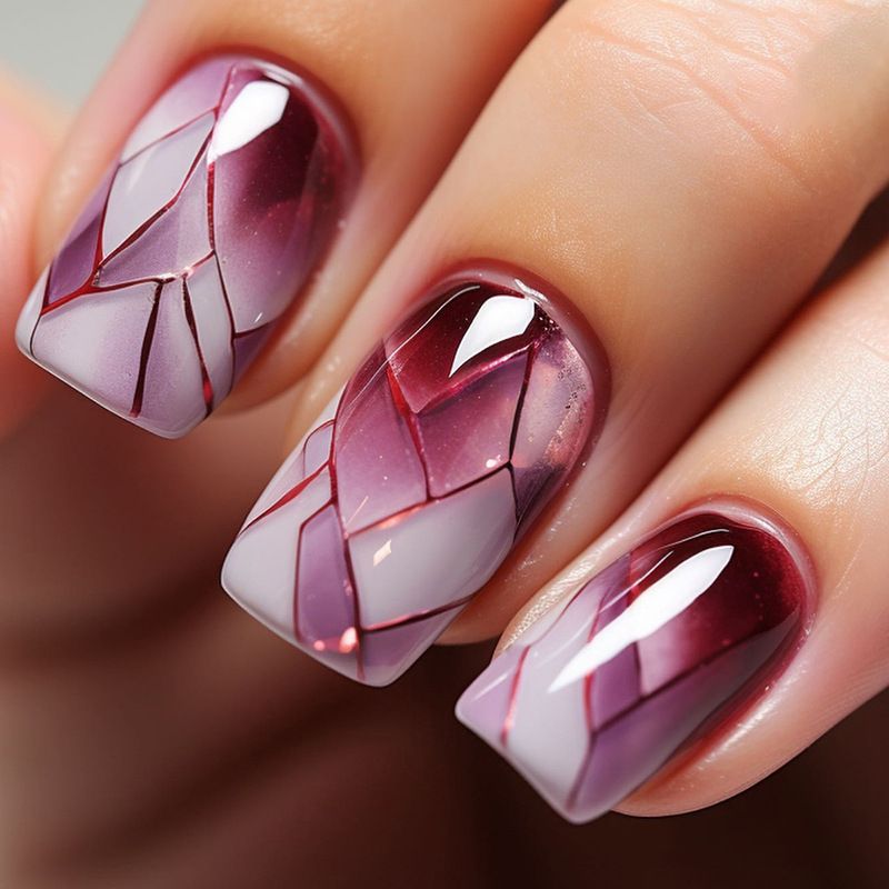 Ms.Miemie 24pcs Fake Nails Reusable Stick On Nails Press on Full Cover False Nail Tips with Jelly Stickers Makeup Accessorise view 3