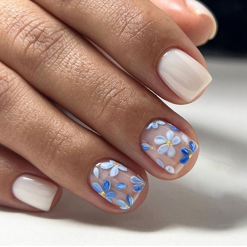 Ms.Miemie 24pcs Fake Nails Reusable Stick On Nails Press on Full Cover False Nail Tips with Jelly Stickers Makeup Accessorise view 4