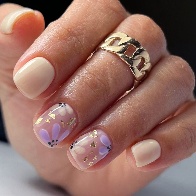 Ms.Miemie 24pcs Fake Nails Reusable Stick On Nails Press on Full Cover False Nail Tips with Jelly Stickers Makeup Accessorise view 2