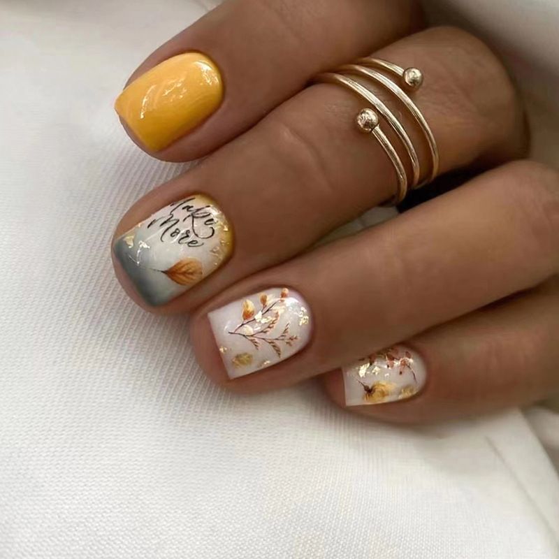 Ms.Miemie 24pcs Fake Nails Reusable Stick On Nails Press on Full Cover False Nail Tips with Jelly Stickers Makeup Accessorise view 2