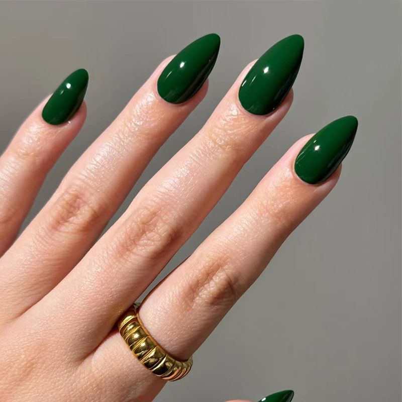 Ms.Miemie 24pcs Fake Nails Reusable Stick On Nails Press on Full Cover False Nail Tips with Jelly Stickers Makeup Accessorise